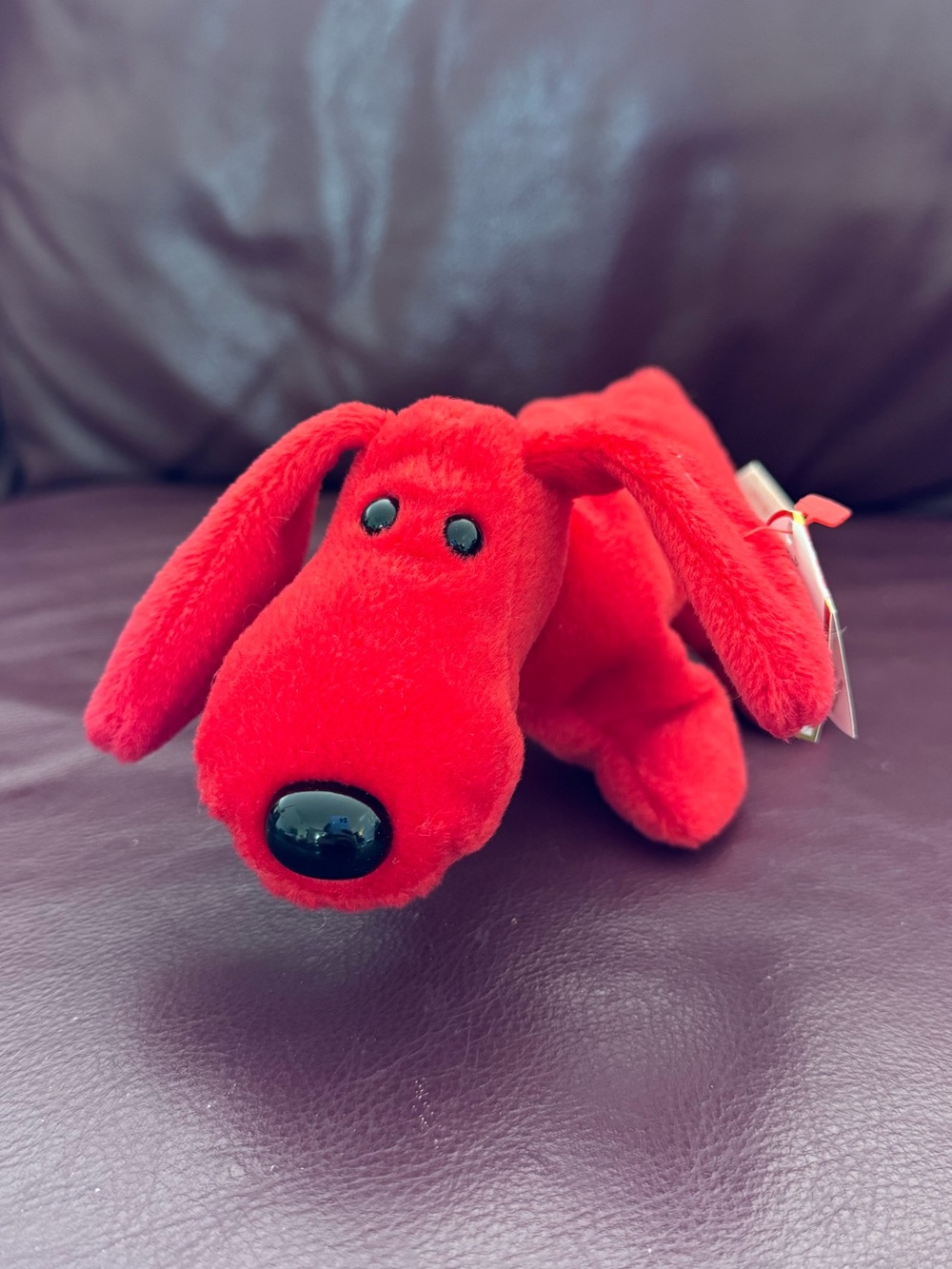 Ty beanie baby original red rover dog vintage 1990s rare